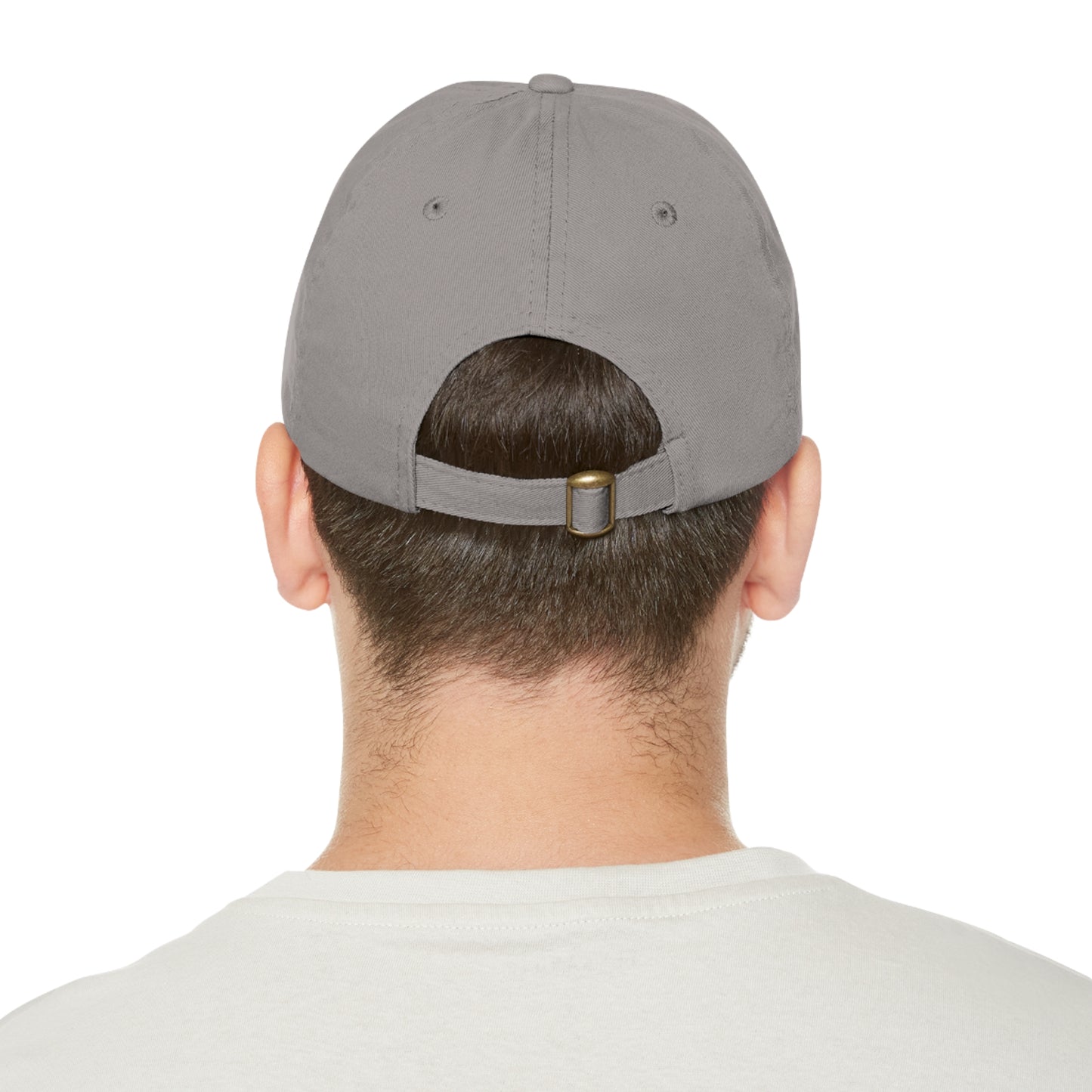 FG Dad Hat with Leather Patch (Round)