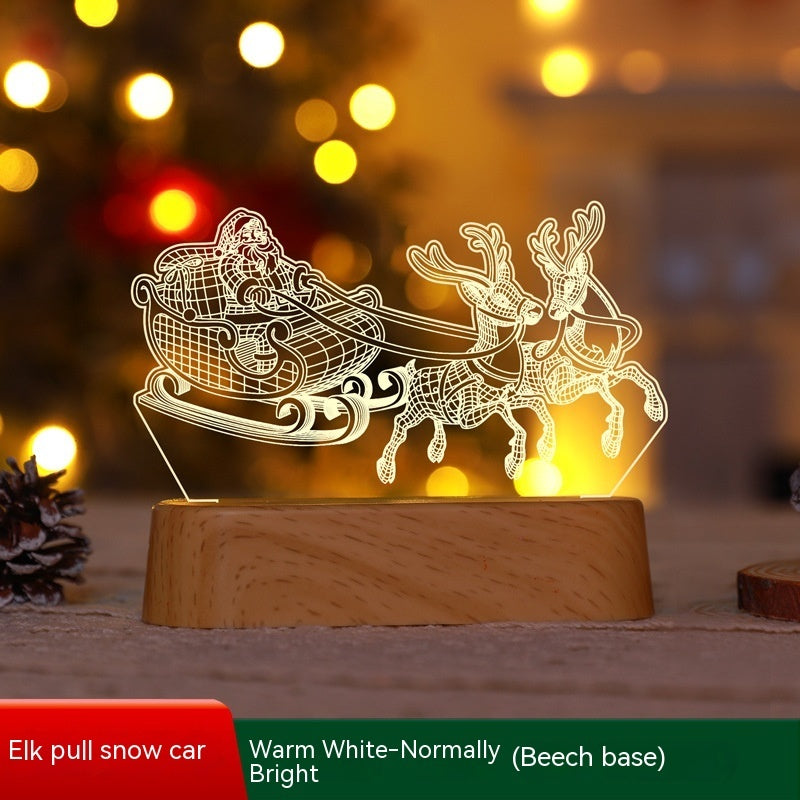 3D Christmas Acrylic Lamp Decoration