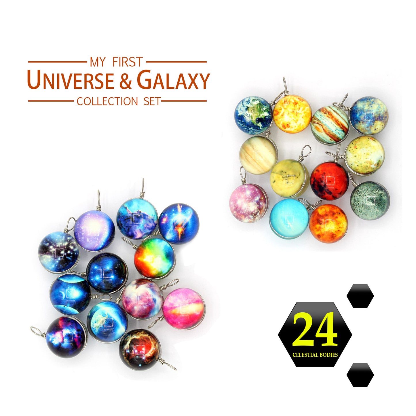 24 Days Galactic Christmas Planets Decoration Box