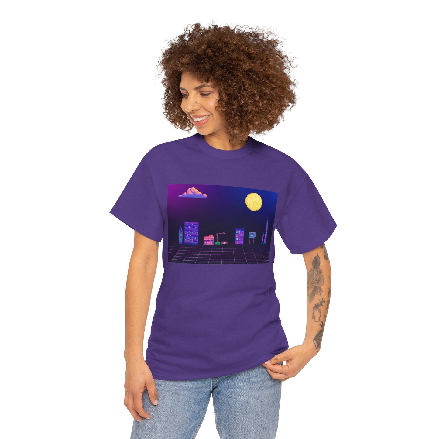 Pixel Cityscape Unisex Tee