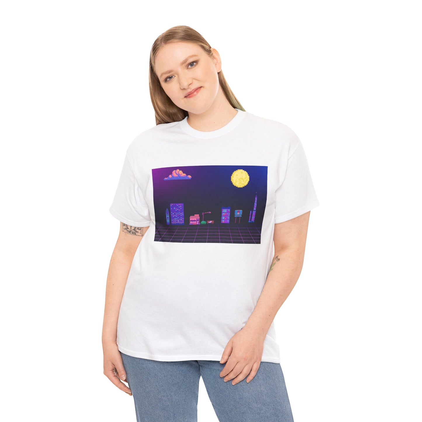 Pixel Cityscape Unisex Tee