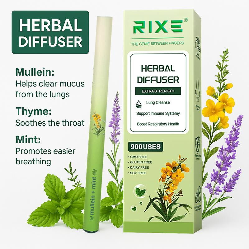 Pure Herbal for Body Healthy and Tongue Air Freshing,Herbal Support Pen Relaxation Diffusion Stick Solution Lung Diffuser