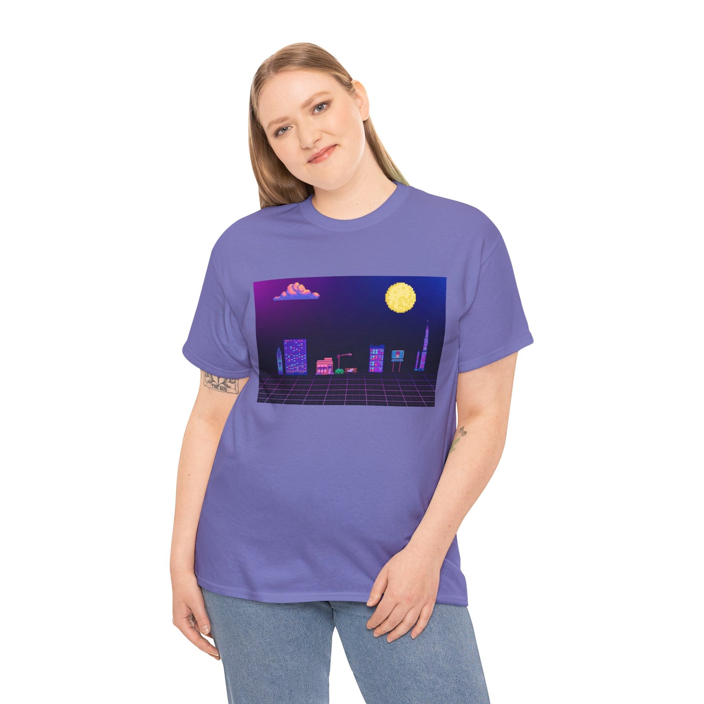 Pixel Cityscape Unisex Tee