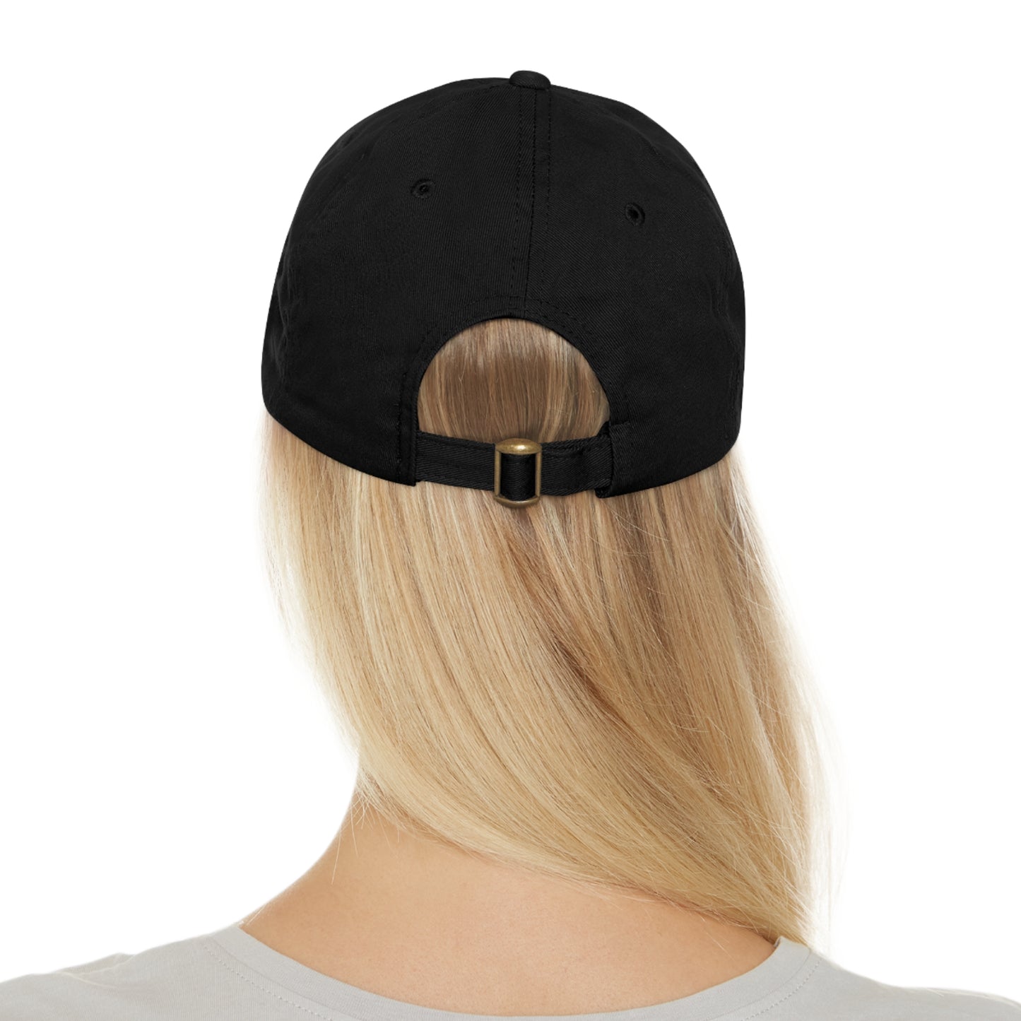 FG Dad Hat with Leather Patch (Round)