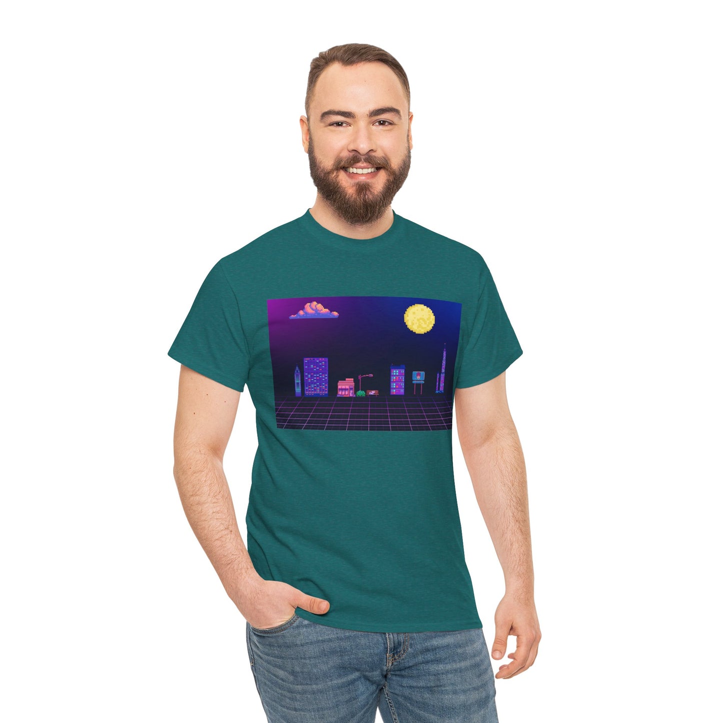 Pixel Cityscape Unisex Tee