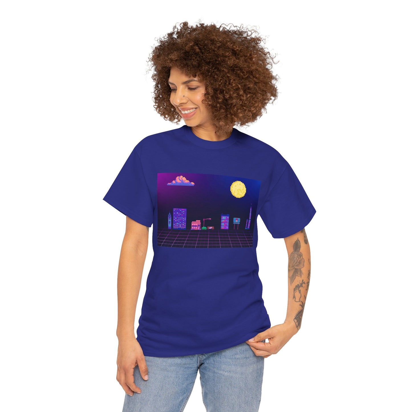 Pixel Cityscape Unisex Tee