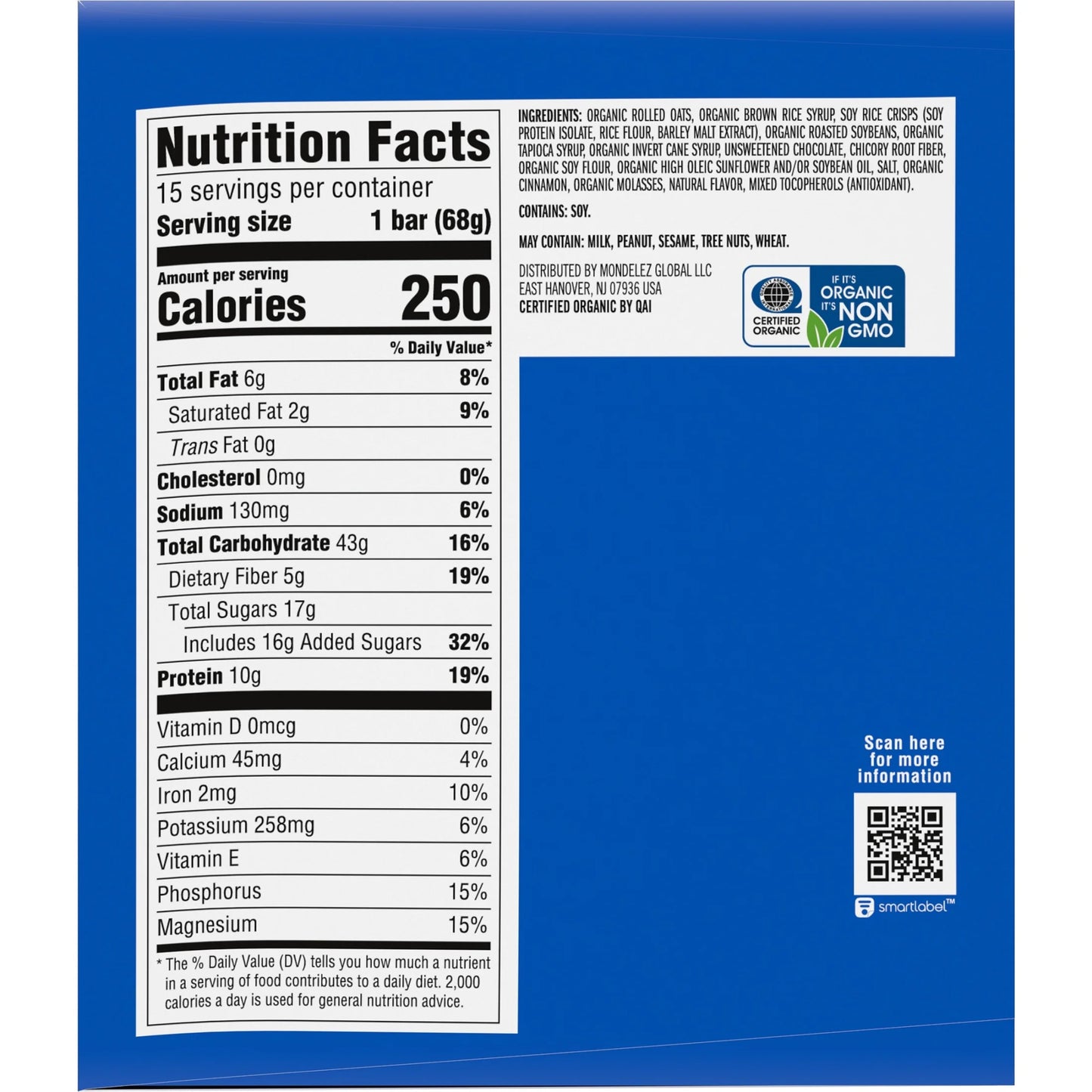 Energy Protein Bars, Chocolate Chip, 15Ct