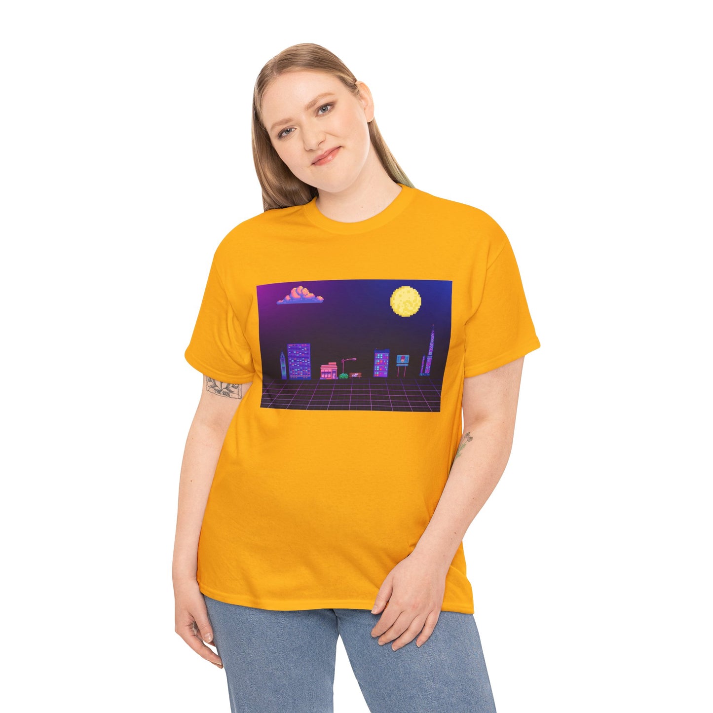 Pixel Cityscape Unisex Tee