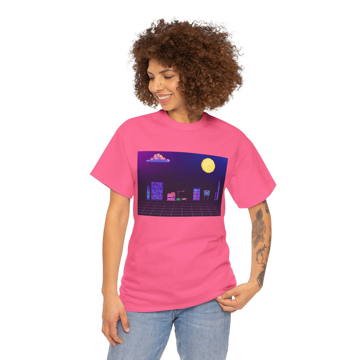 Pixel Cityscape Unisex Tee