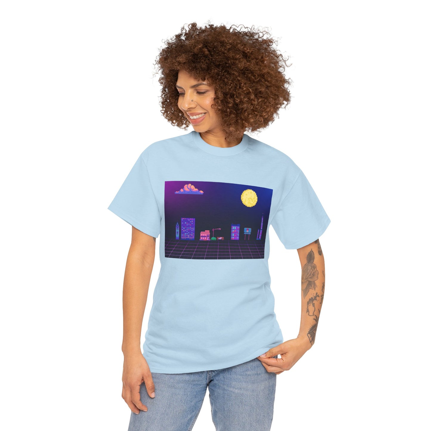 Pixel Cityscape Unisex Tee