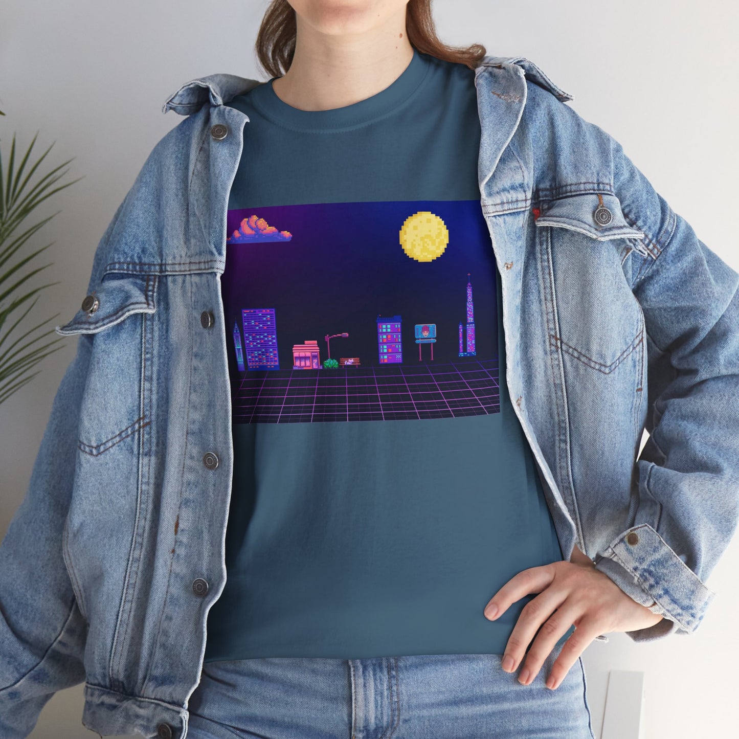 Pixel Cityscape Unisex Tee
