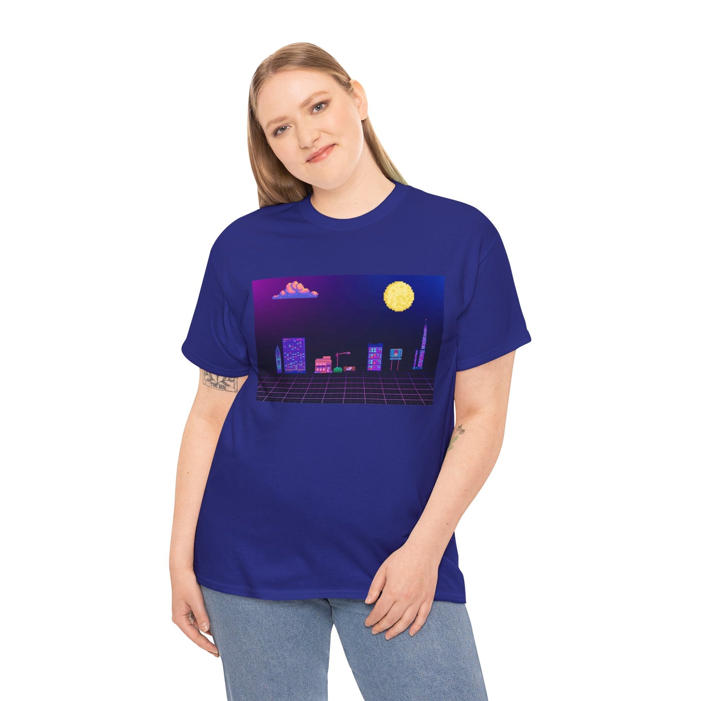 Pixel Cityscape Unisex Tee
