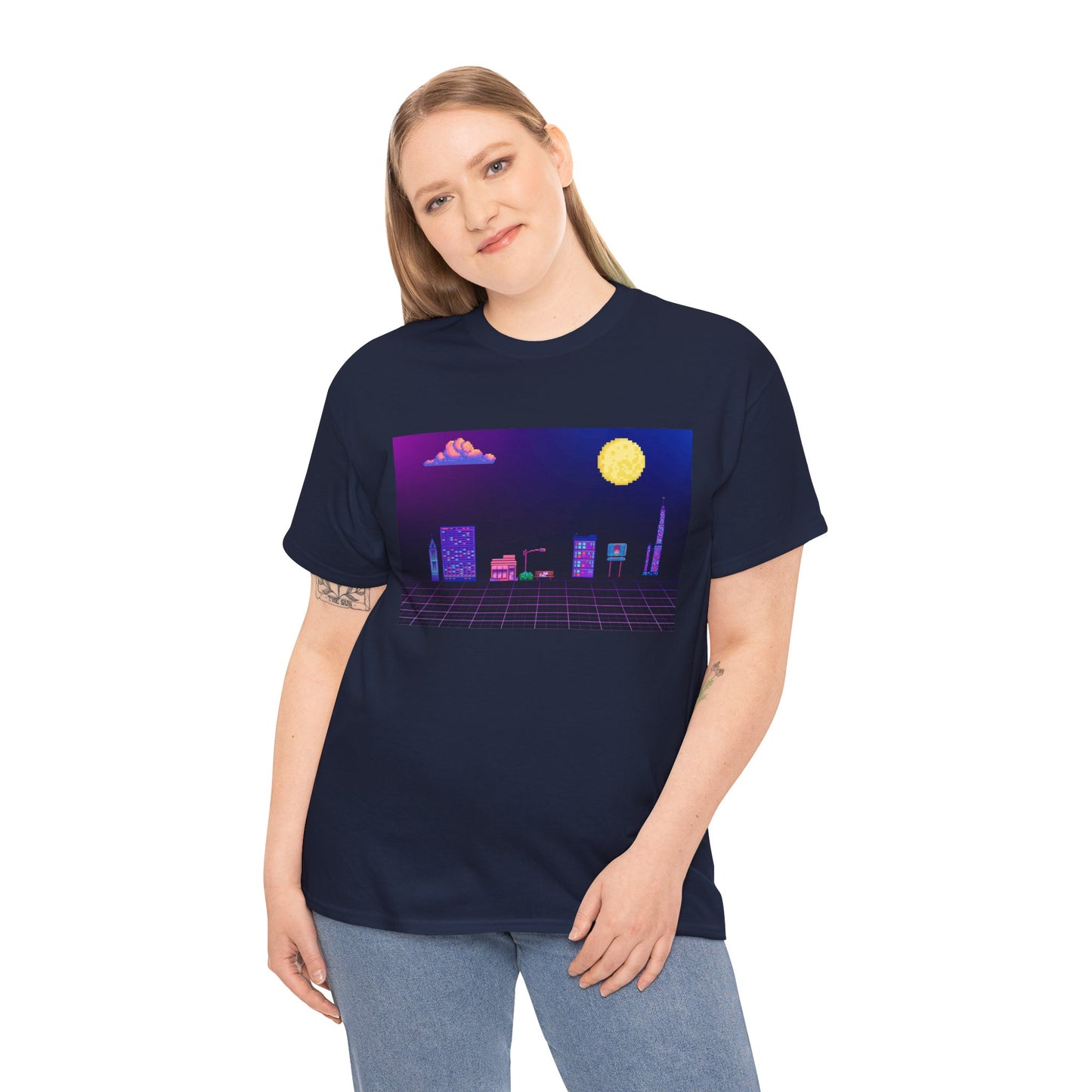 Pixel Cityscape Unisex Tee