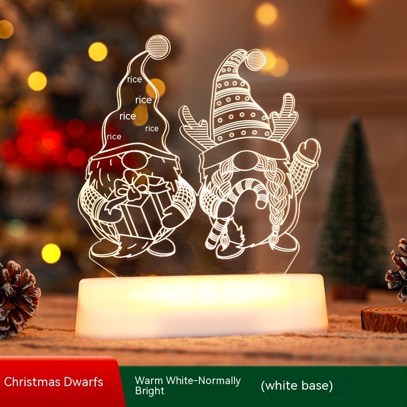 3D Christmas Acrylic Lamp Decoration