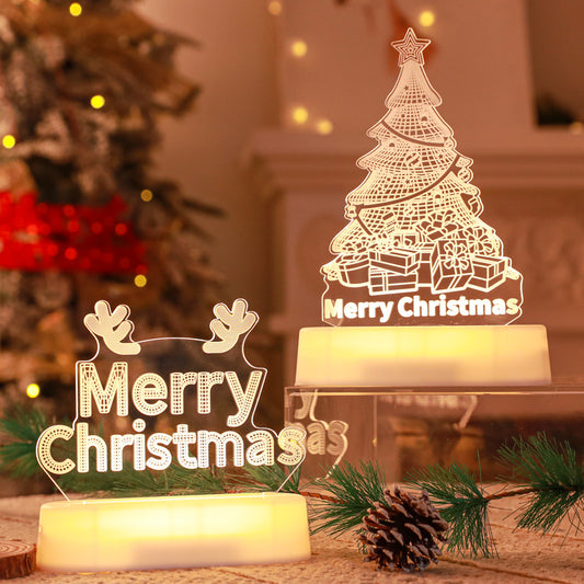 3D Christmas Acrylic Lamp Decoration