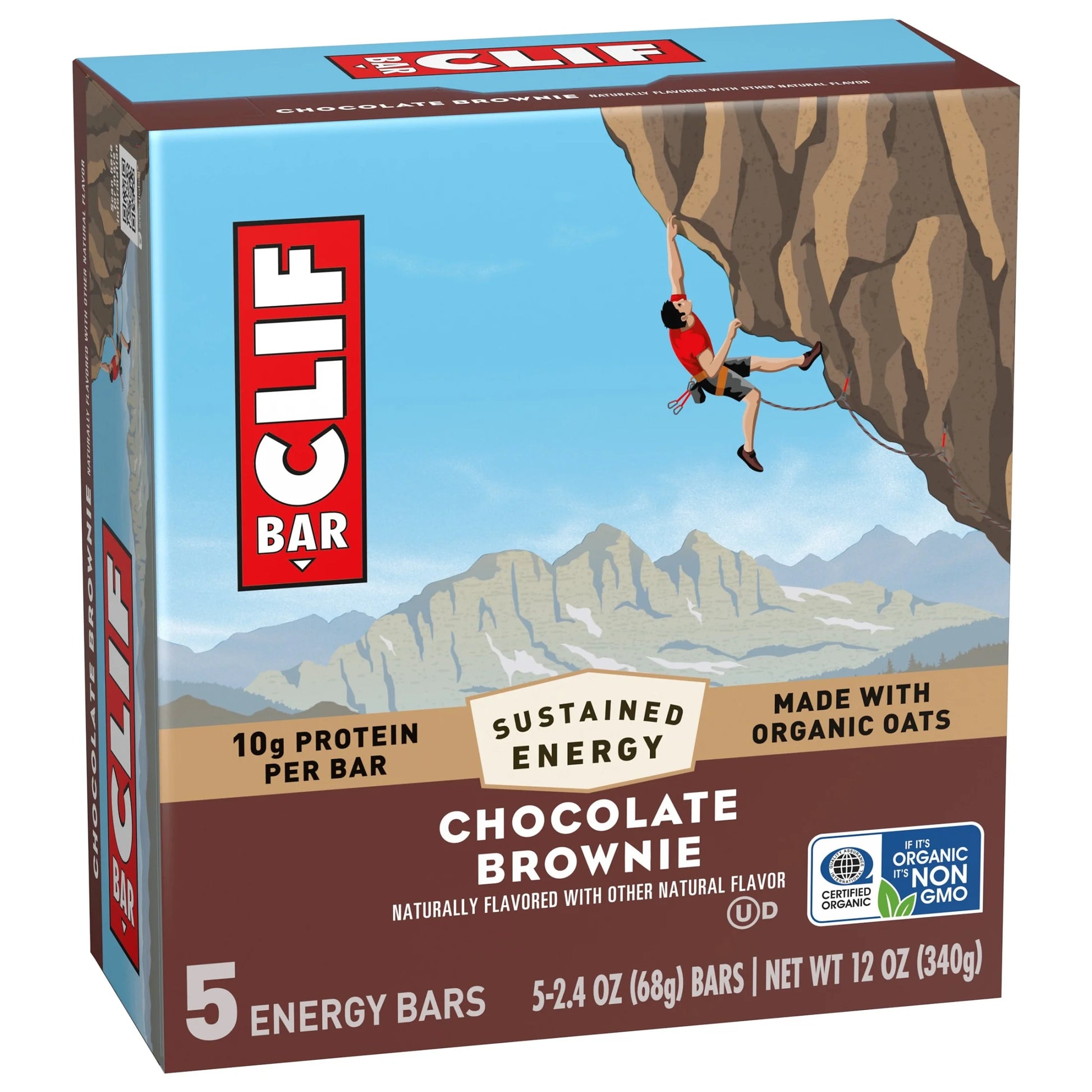 Energy Protein Bars, Chocolate Brownie, 5Ct