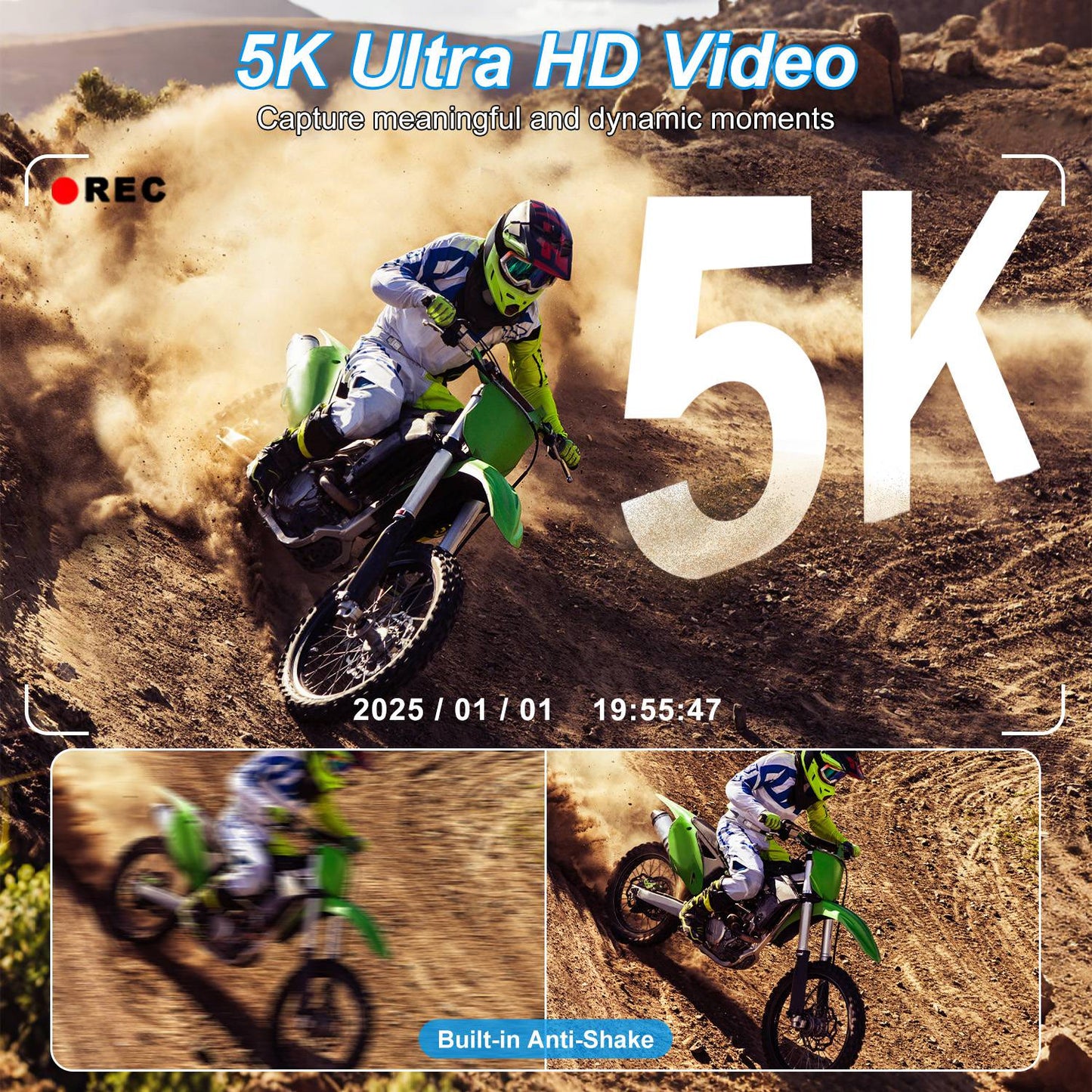 UHD 5K 75MP Digital Camera