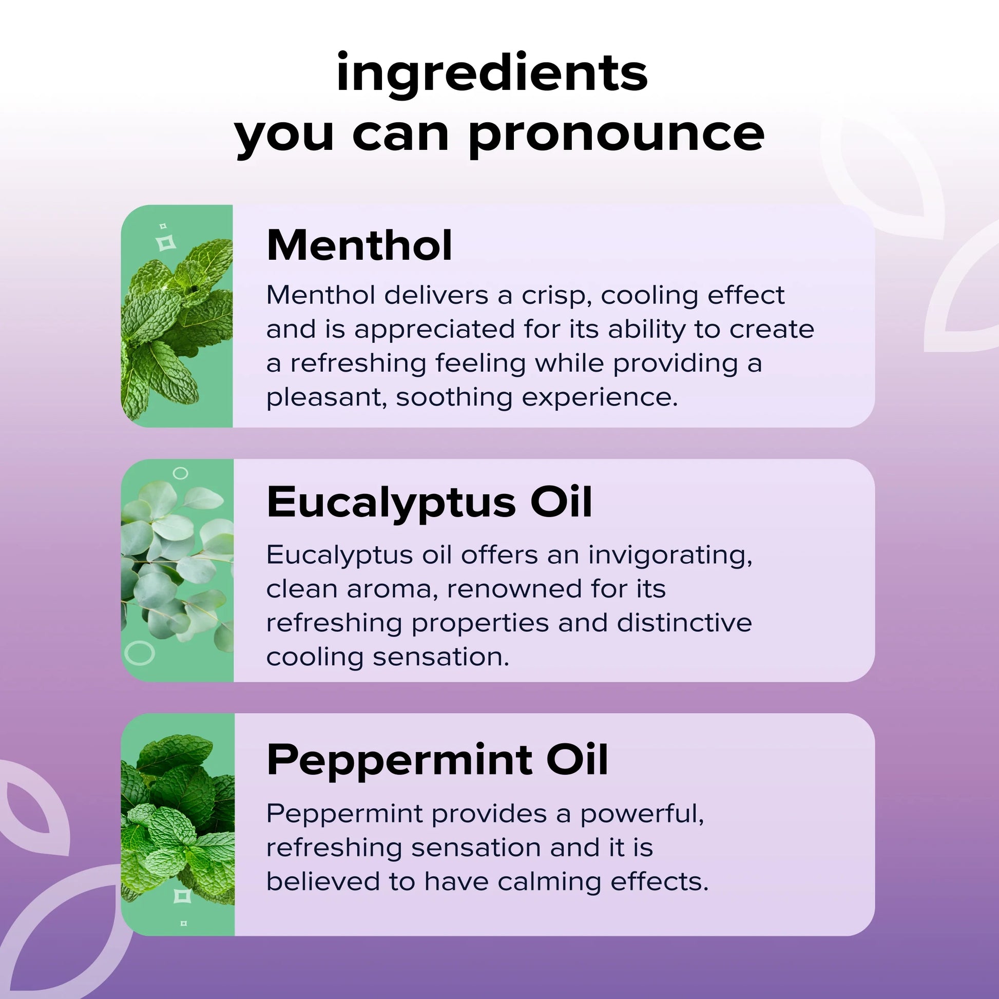 Nasal Stick (3-Pack) | Vapor Flow Technology™ | Cool Refreshing Sensation | Natural Mood Boost | Simple Ingredients | Essential Oils + Menthol Inhaler (Lavender)