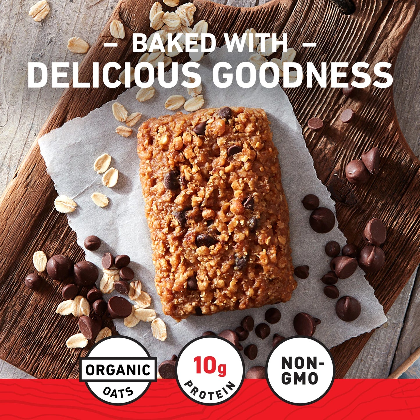 Energy Protein Bars, Chocolate Chip, 5Ct